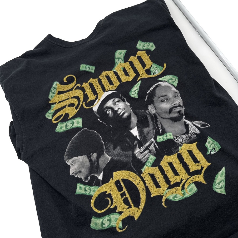 Snoop Dogg Money T Shirt‎ Mens XL No Tags Black Short Sleeve